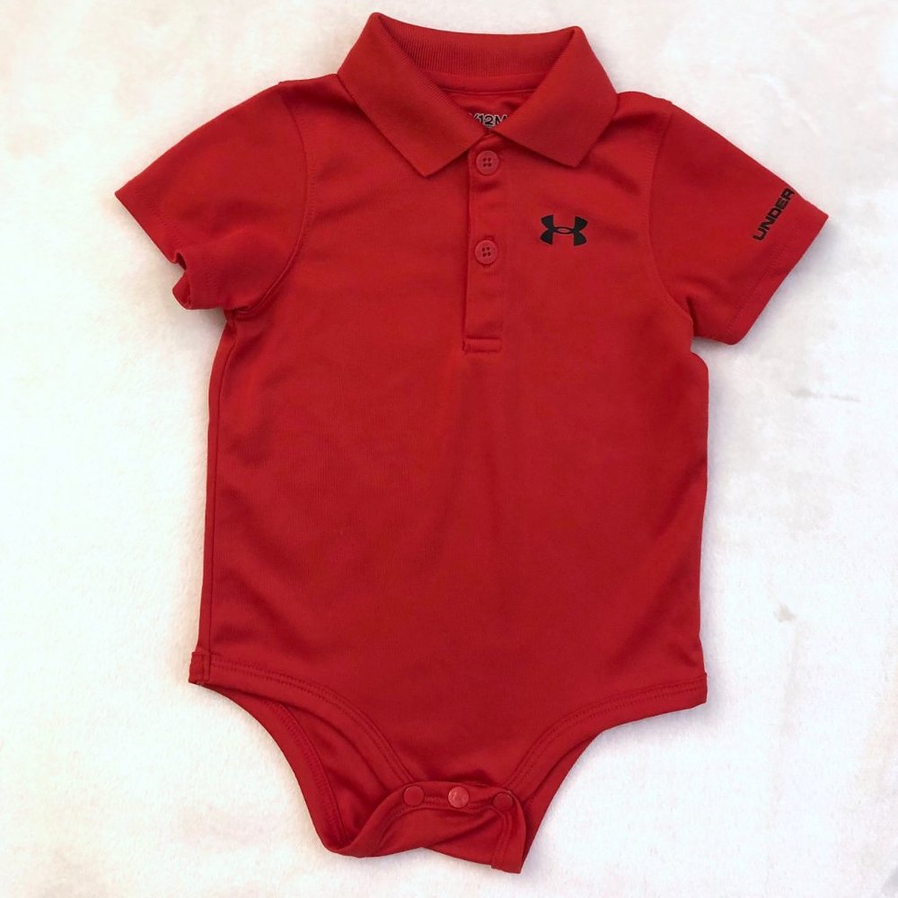 Under Armour red unisex onesie